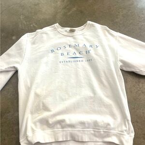 rosemary beach white crew neck